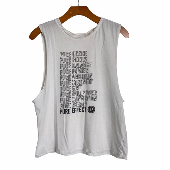 Pure Barre Tops - Pure Barre White Muscle Tee